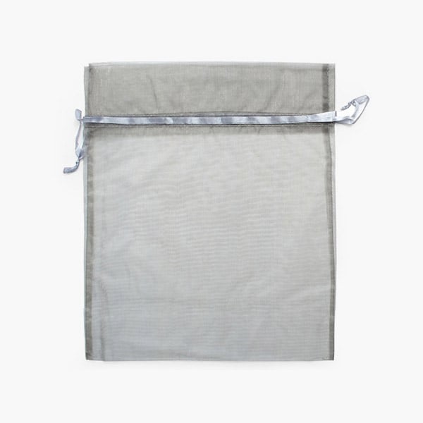 *Charcoal Sheer Organza Bag, 12x14", 10 Pack