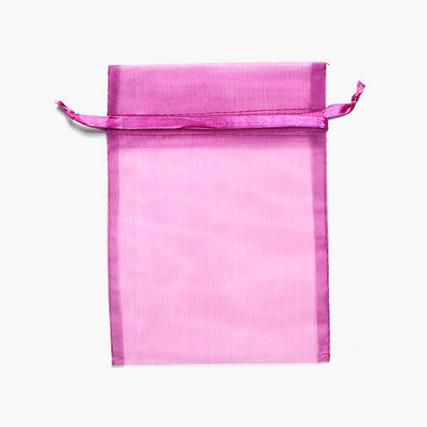 *Violet Sheer Organza Bag, 5x7", 10 Pack