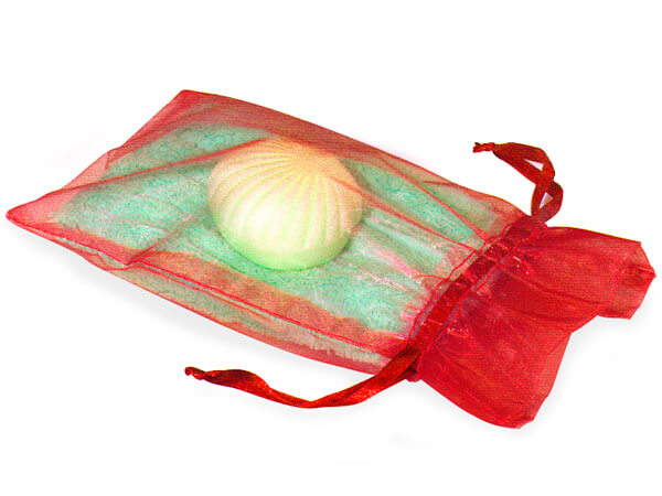 Red Organza Bags 6x10" 6x10", 10 Pack