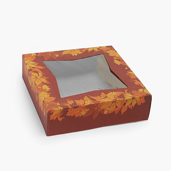 Autumn Pie Box 9x9x2.5",Pack of 150
