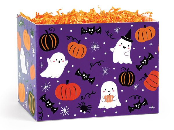 Boo Bash Basket Boxes, Large 10.25x6x7.5", 6 Pack