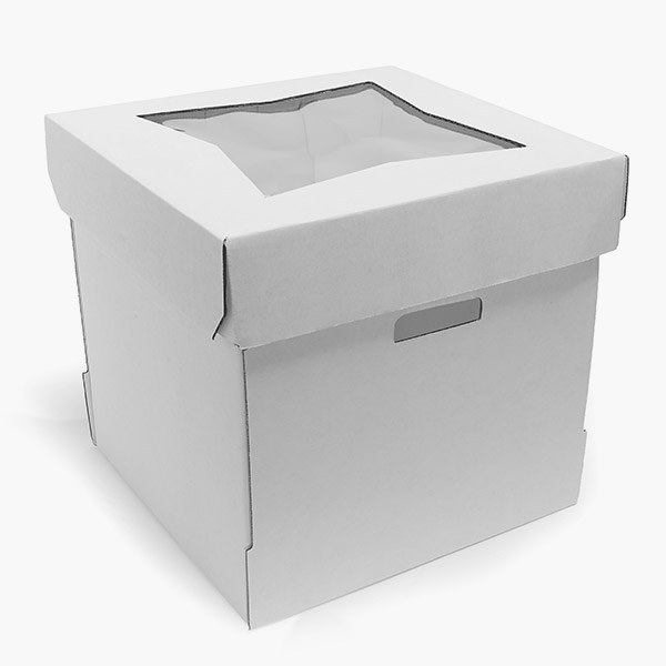 Scatole Porta Cupcake Bakewell's Happy Every Day – 10 Pezzi Con Finestra, 26,5x13,5x6 Cm