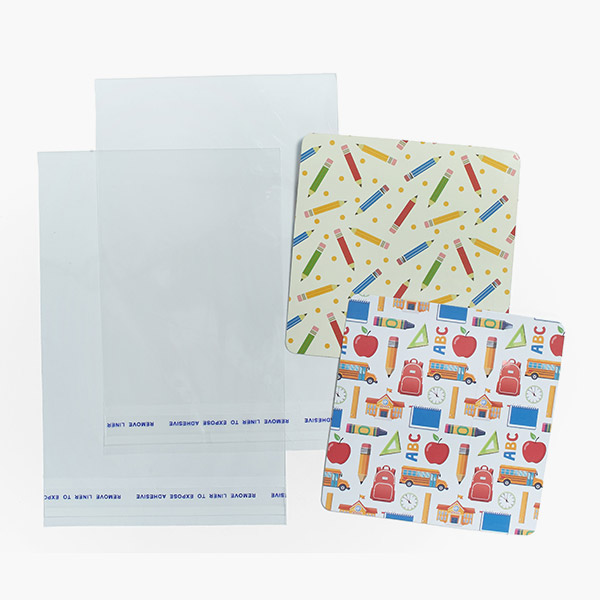 Back To School Cookie Backer Wrap Pack, 4.375 x 4.375", 200 Pcs