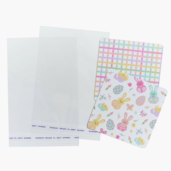 Easter Tweets Cookie Backer Wrap Pack, 4.375 x 4.375", 200 Pcs