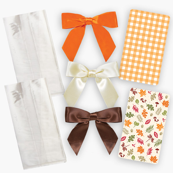 Fall Plaid Cookie Backer Wrap Pack, 3.75 x 6.5", 308 Pcs
