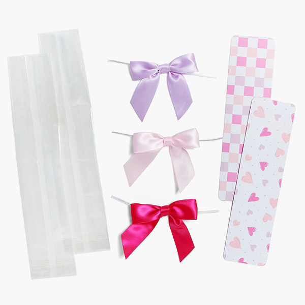 Groovy Hearts Cookie Backer Wrap Pack, 2 x 7.5", 308 Pcs