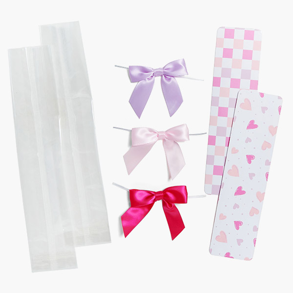 Groovy Hearts Cookie Backer Wrap Pack, 2.625 x 9.5", 308 Pcs