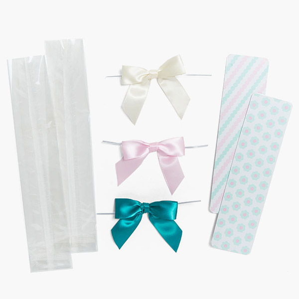 Pastel Floral Cookie Backer Wrap Pack, 2 x 7.5", 308 Pcs