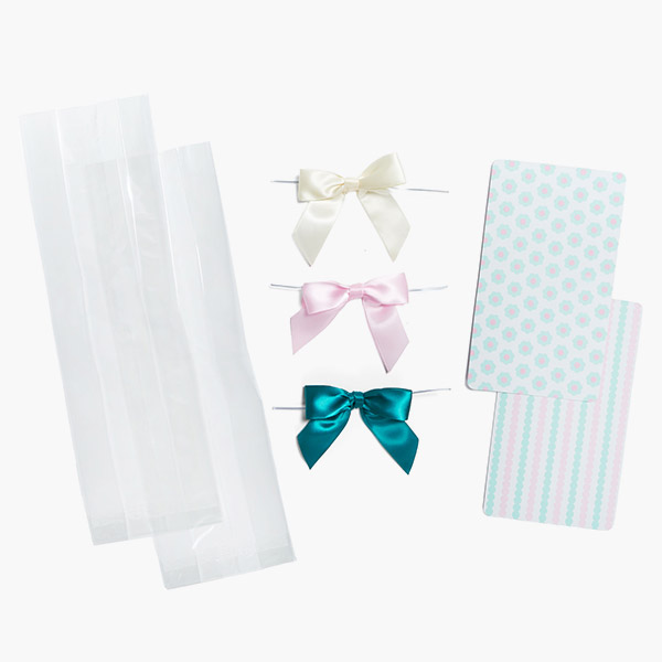 Pastel Floral Cookie Backer Wrap Pack,  3.75 x 6.5", 308 Pcs