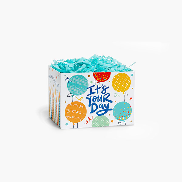 Birthday Wish Basket Box, Small 6.75x4x5", 6 Pack