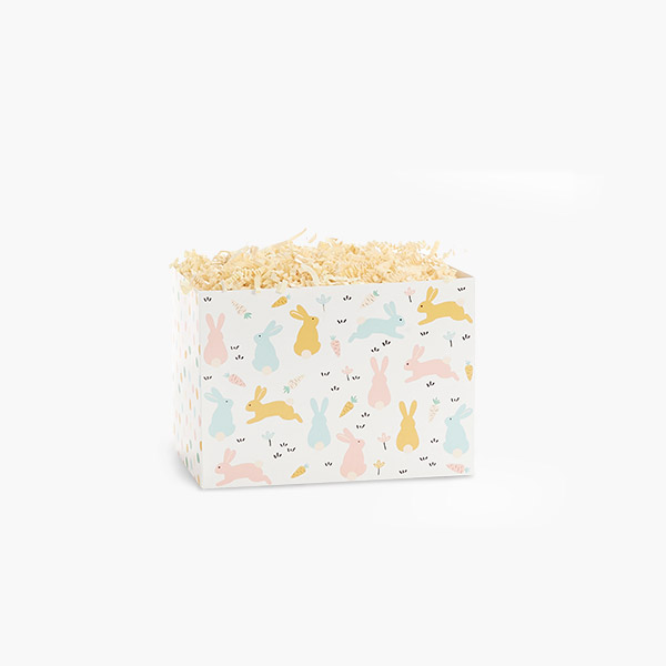 Bunny Hop Basket Box, Small 6.75x4x5", 6 Pack