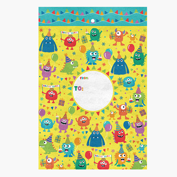 Party Monsters Large Padded Envelopes, 11x15.5x.5", 60 pack