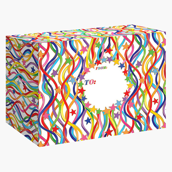 Celebration Streamer Medium Mailing Boxes, 12x9x6", 42 pack