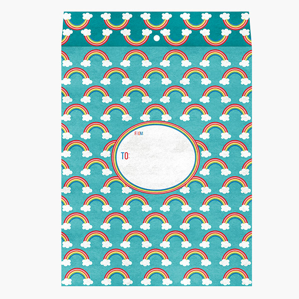 Over the Rainbow Medium Padded Envelopes, 9x12x.5", 60 pack