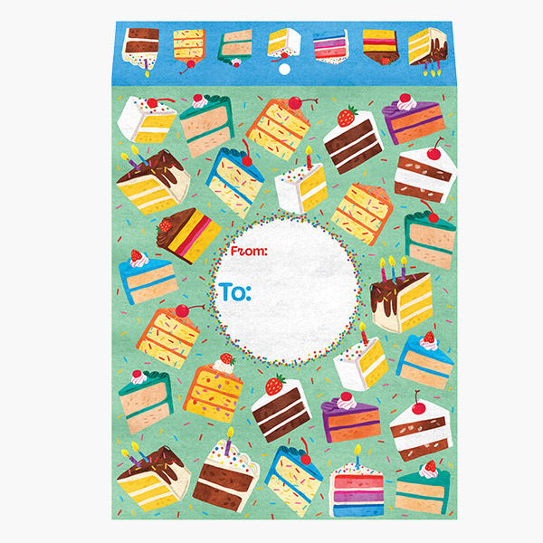 Birthday Cake Medium Padded Mailing Envelopes, 9x12x.5", 60 pack