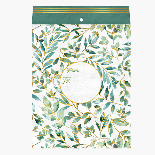 Elegant Leaves Medium Padded Envelopes, 9x12x.5", 60 pack