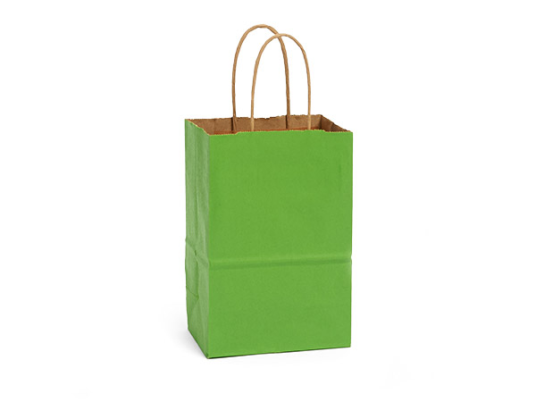 Apple Green Recycled Kraft Bags Rose 5.5x3.25x8.375", 250 Pack
