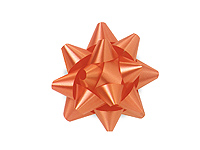 2-1/2 White Self Adhesive Star Gift Bows, 48 Pack