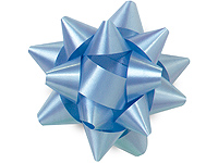 Nashvillewraps 2 Unit Turquoise Medium Star Gift Bows 3-1/2 Bows - Polypropylene Unit Pack 48