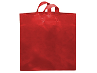 Reusable Shopping Bags Non Woven Red 15.5 x 6 x 15.5 Inches - Case