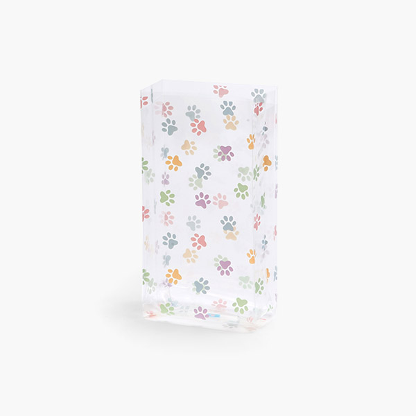 Colored Paws Cello Bags, 3.5x2x7.75", 100 Pack