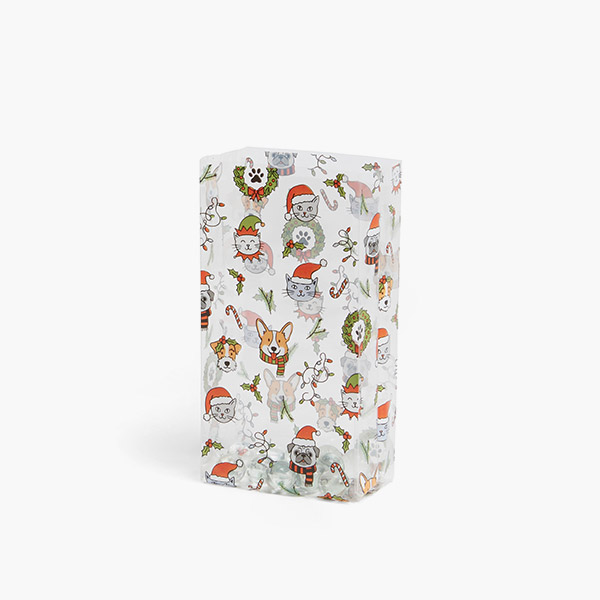 Festive Pets Cello Bags, 3.5x2x7.75", 100 Pack