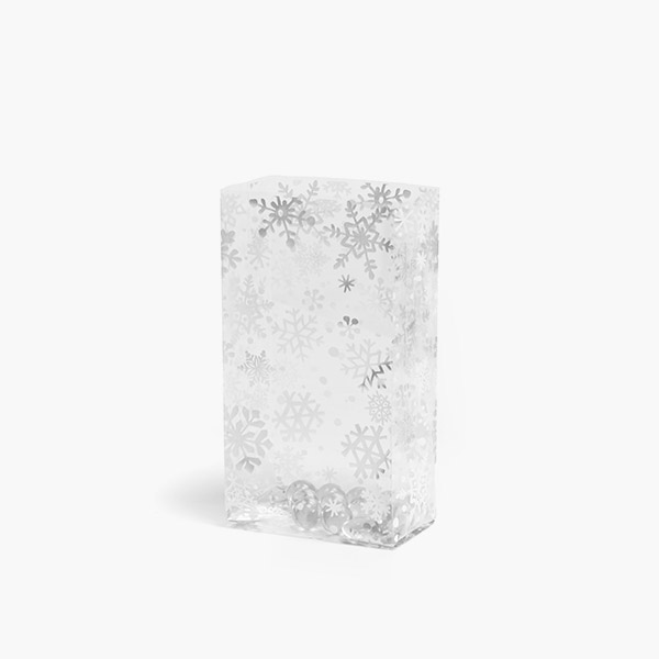 Winter Snowflake Cello Bags, 3.5x2x7.75", 100 Pack