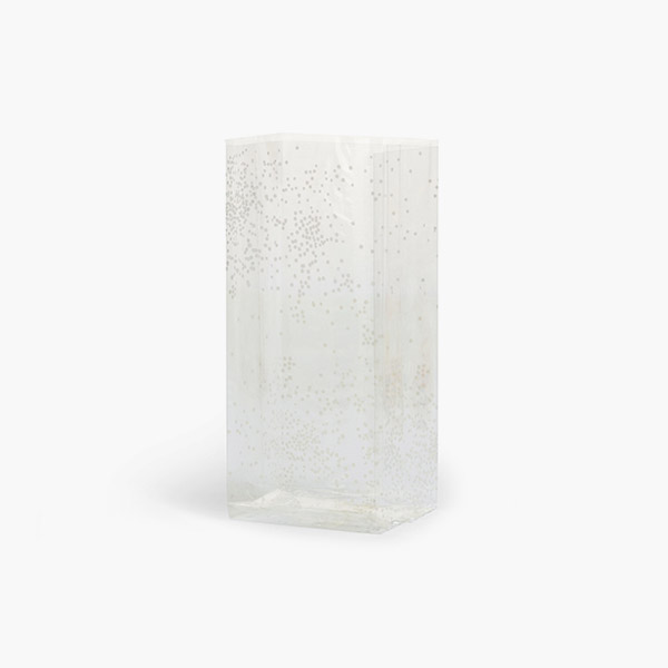 White Sprinkles Cello Bags, 3.5x2x7.75", 100 Pack