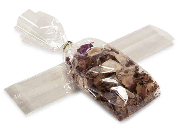 Clear Cello Bags with Gusset, 2.5x2x6, 100 Pack