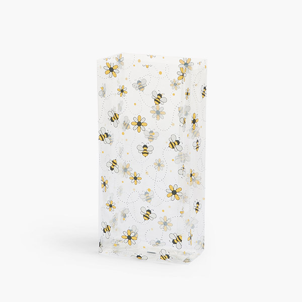 Busy Bees Cello Bags, 4x2.5x9.5", 100 Pack