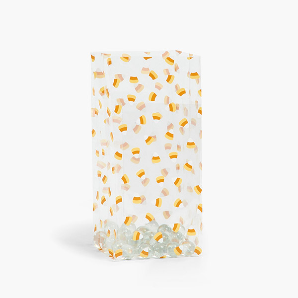 Candy Corn Cello Bags, 4x2.5x9.5", 100 Pack