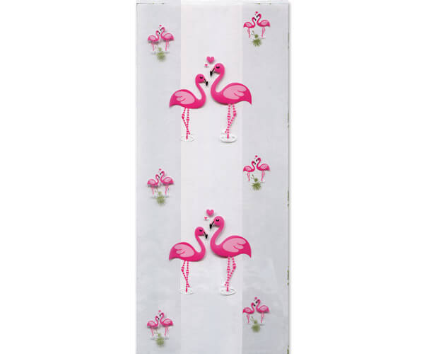 *Flamingos Cello Treat Bags, 4x2x9", 100 Pack