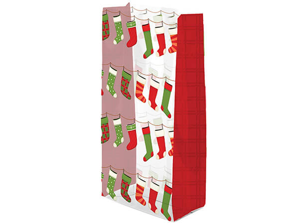 Hanging Stockings Cello Bags, 4x2x9", 100 Pack