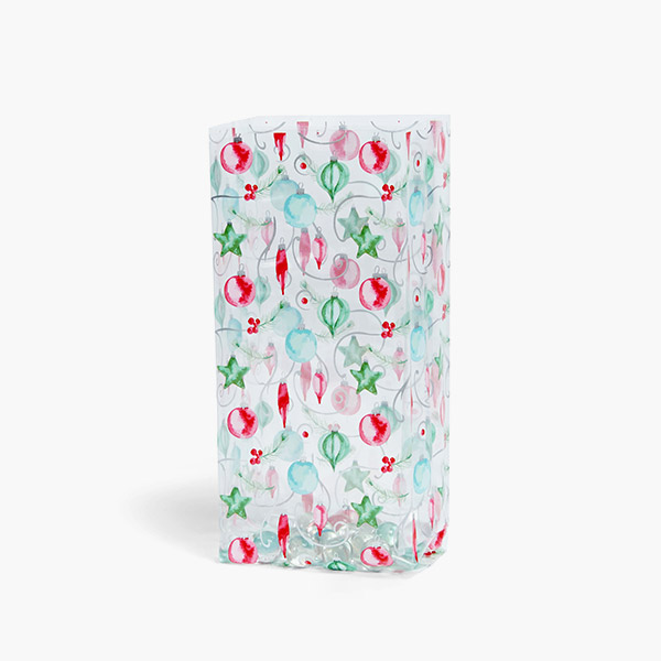 Painted Ornaments Cello Bags, 4x2.5x9.5", 100 Pack