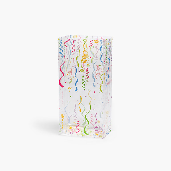 Party Streamers Cello Bags, 4x2.5x9.5", 100 Pack