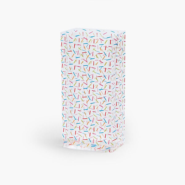 Sprinkles Cello Bags, 4x2.5x9.5", 100 Pack