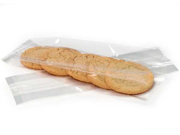 Bag Tek Clear Plastic Gusset Bag - 100 count box - Restaurantware