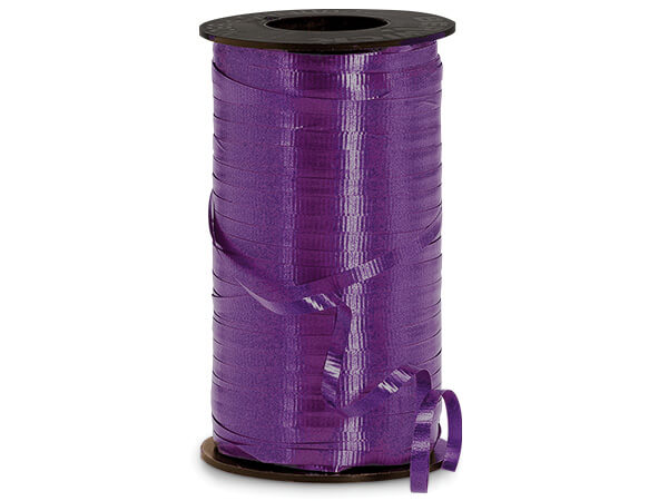 Purple Curling Ribbon, 3/16"x500 yards