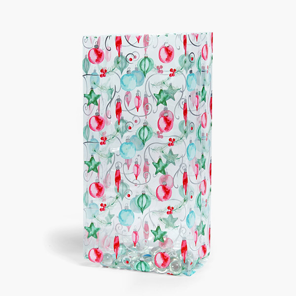 Painted Ornaments Cello Bags, 5x3x11.75", 100 Pack
