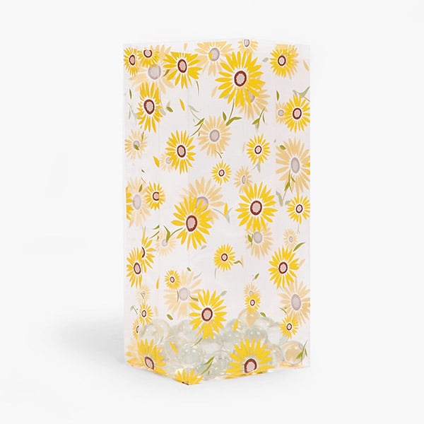 Summer Sunflower Cello Bags, 5x3x11.75", 100 Pack