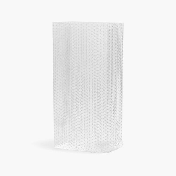 White Polka Dot Cello Bags, 5x3x11.75", 100 Pack