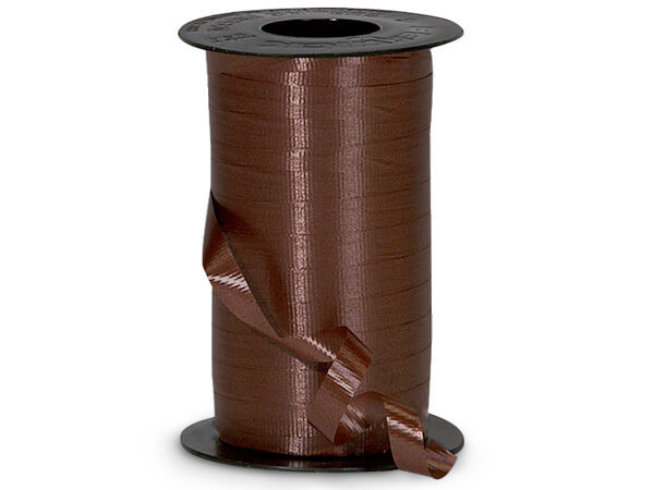 Chocolate Brown Curling Ribbon, 3/8"x250 yards