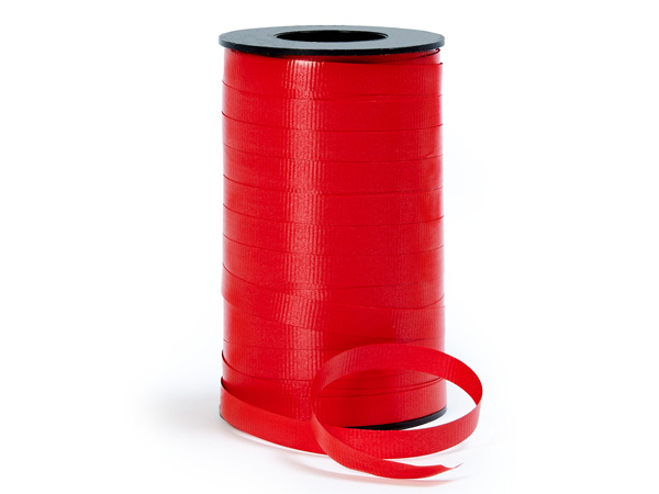 Hot Red Curling Ribbon, 3/8"x250 yards