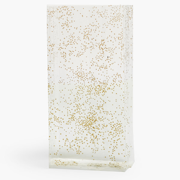 Gold Sprinkles Cello Bags, 6x3.5x14", 100 Pack