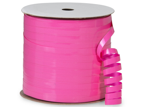 Pretty Pink High Gloss Curling Ribbon, 3/16"x250 yards