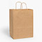 Natural Brown Kraft Shopping Bags, Carrier 10x5x13", 100 Pack-thumbnail