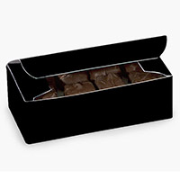 Black Candy Boxes, 1 lb. 7 x 3-3/8 x 2