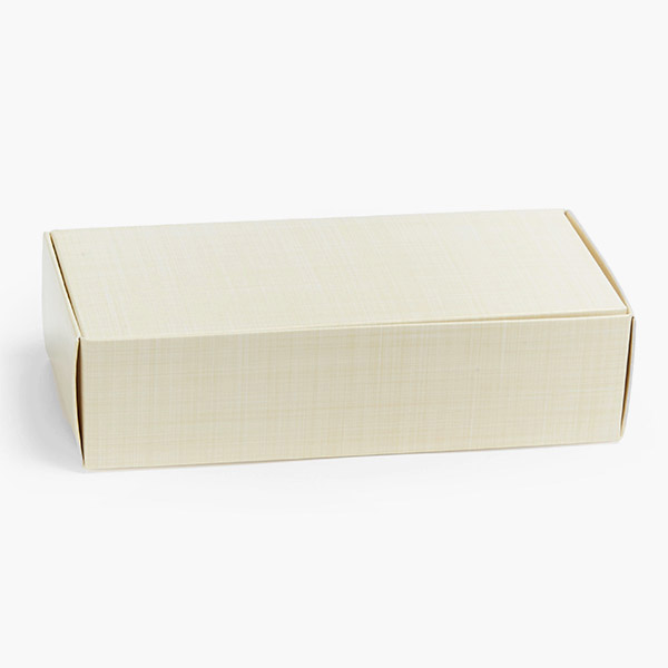 Beige Linen 1 Pc. 1 LB Candy Box, 7-1/8 x 3-3/8 x 1-7/8", 50 Pk