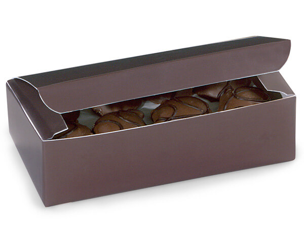 Chocolate Candy Boxes, 1 lb. 7x3.5x2", 100 Pack