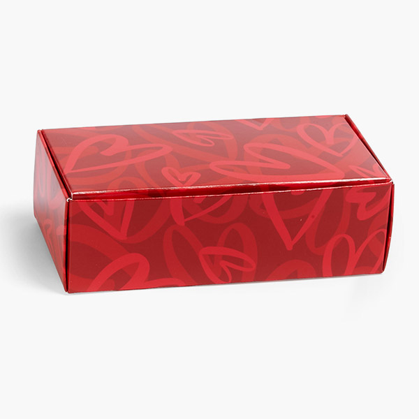 Modern Heart 1 Pc. 1/2 LB Candy Box, 5-1/2 x 2-3/4 x 1-3/4", 50 Pk